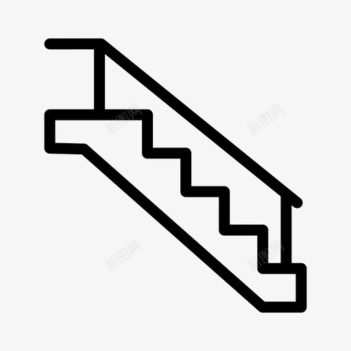 楼梯台阶楼上图标svg_新图网 https://ixintu.com 台阶 楼上 楼梯