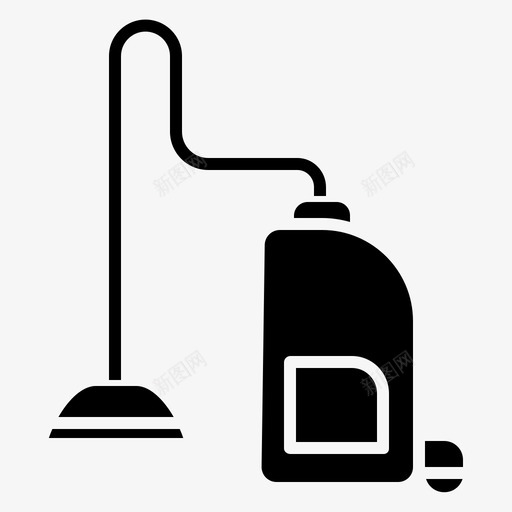 吸尘器清洁92固体图标svg_新图网 https://ixintu.com 吸尘器 固体 清洁