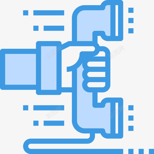 电话商务概念13蓝色图标svg_新图网 https://ixintu.com 商务 概念 电话 蓝色