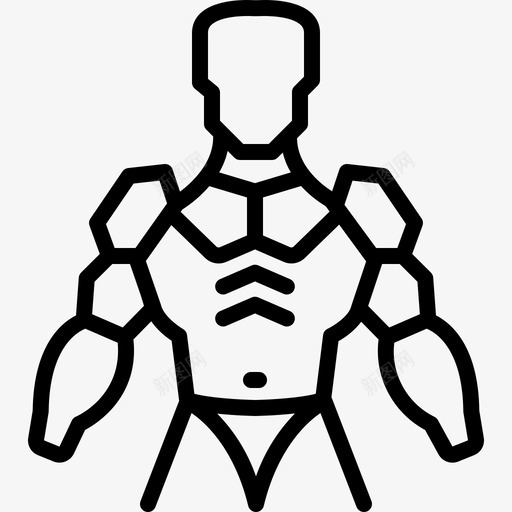 外骨骼盔甲机器人图标svg_新图网 https://ixintu.com 外部 机器人 盔甲 骨骼