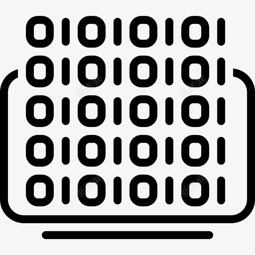 二进制编码数据语言图标svg_新图网 https://ixintu.com 二进制编码 数据 编程 语言 软件