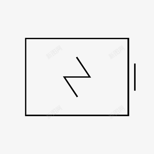 电池充电混合线路图标svg_新图网 https://ixintu.com 充电 混合线路 电池