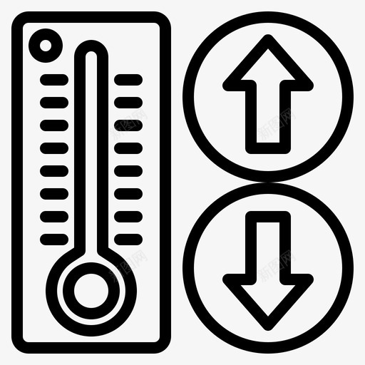 温度控制家用图标svg_新图网 https://ixintu.com 家用 恒温器 技术 控制 智能 智能家居 概述 温度