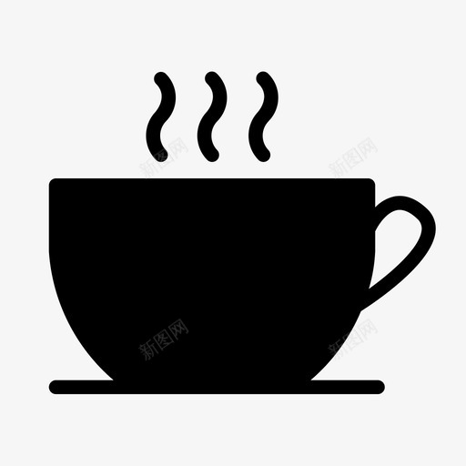 带盘子的热咖啡咖啡热饮料图标svg_新图网 https://ixintu.com 咖啡 咖啡固体 带盘子的热咖啡 热饮料 蒸汽