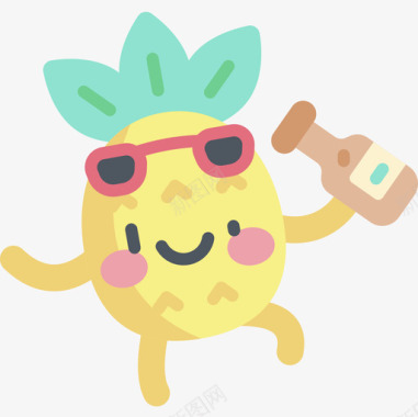 醉酒菠萝性格2平淡图标图标