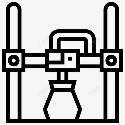 评估检查机器图标svg_新图网 https://ixintu.com 人工智能 机器 检查 线路 维护 评估