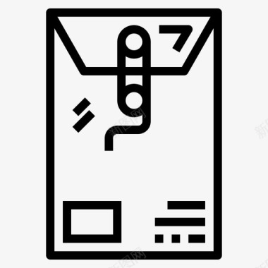 文件信封公文包商务图标图标