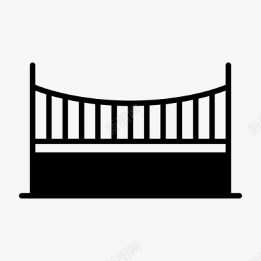 桥梁施工栈桥图标图标