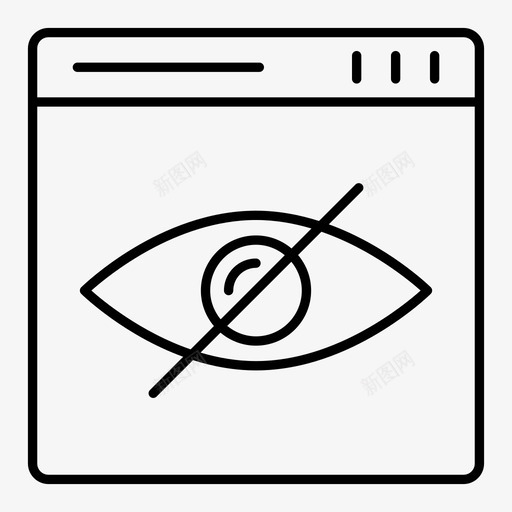 隐藏浏览器互联网图标svg_新图网 https://ixintu.com 2019 互联网 图标 在线 安全线 浏览器 私人 隐藏