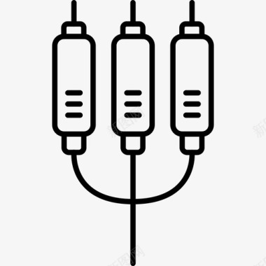 rca连接器插孔图标图标