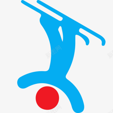 冬奥会-自由式滑雪图标