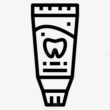 牙膏保健卫生图标图标