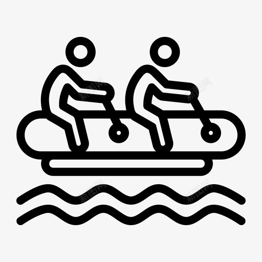 香蕉船活动海图标svg_新图网 https://ixintu.com 活动 香蕉