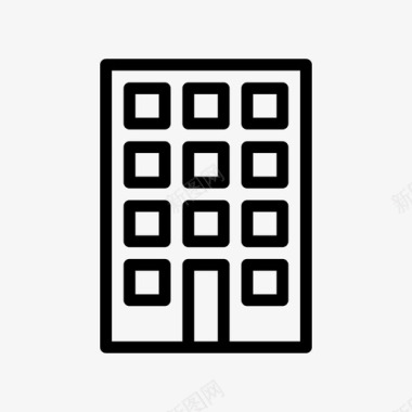 建筑公寓家图标图标