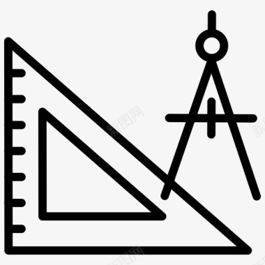 自动化框架指南针工具图标图标