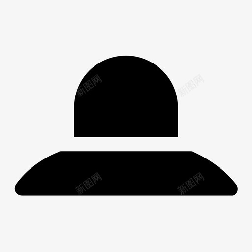 软帽牛仔帽头饰图标svg_新图网 https://ixintu.com 图标 夏季 头饰 字形 时尚服装 牛仔帽 软帽