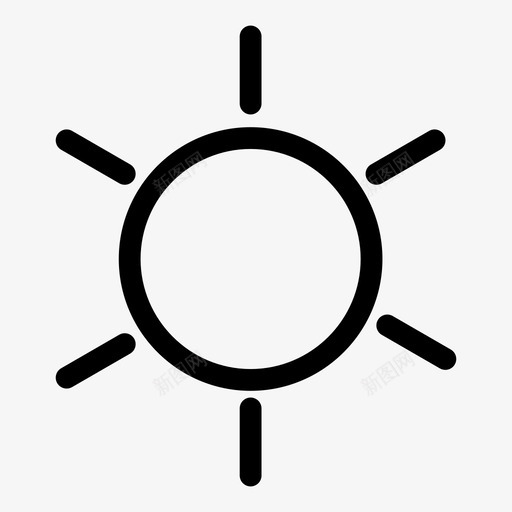 阳光自然天气图标svg_新图网 https://ixintu.com 天气 自然 阳光