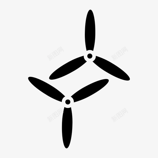 风能可再生能源涡轮机图标svg_新图网 https://ixintu.com 可再生能源 涡轮机 风能