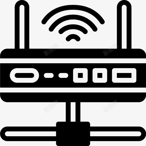 路由器技术72固态图标svg_新图网 https://ixintu.com 固态 技术 路由器