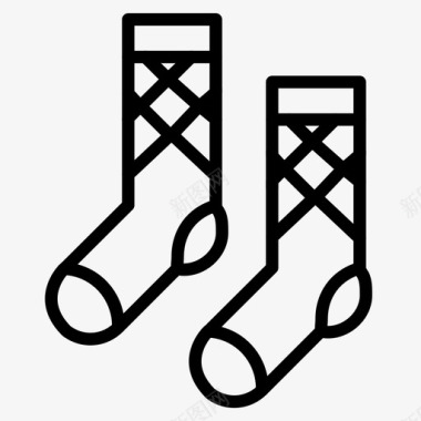 袜子时尚2直线型图标图标