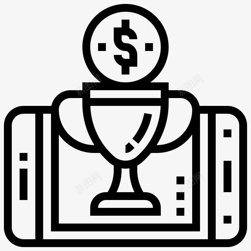 奖励数字银行3线性图标svg_新图网 https://ixintu.com 奖励 数字 线性 银行