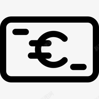 欧元货币70直系图标图标