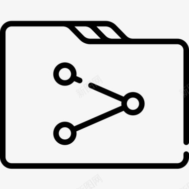 文件夹互联网技术19线性图标图标