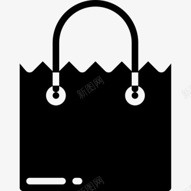 购物袋袋子2装满图标图标
