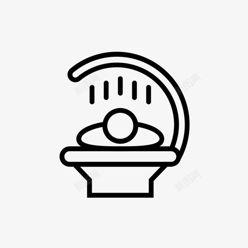 日光浴室美容图标svg_新图网 https://ixintu.com 图标 日光 日光浴 概述 水疗 浴室 美容 轮廓