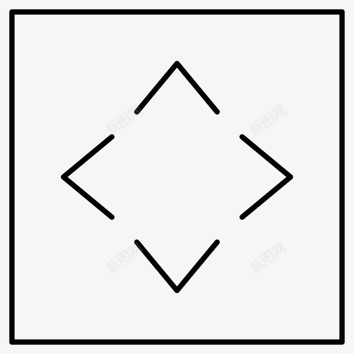箭头方向箭头轮廓图标svg_新图网 https://ixintu.com 图标 方向 箭头 轮廓