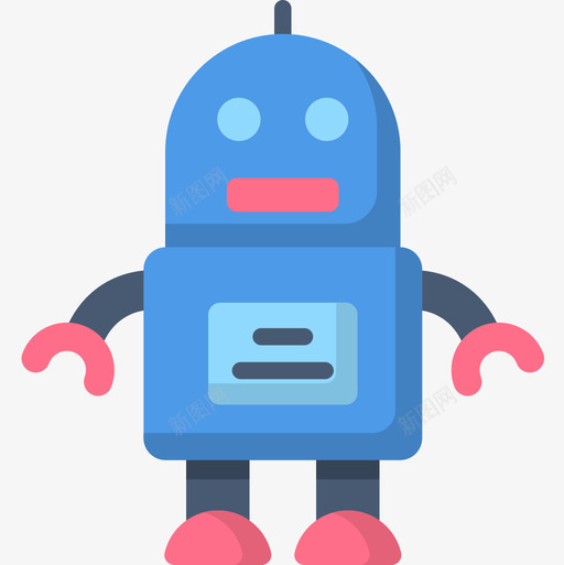 机器人婴儿玩具3扁平图标svg_新图网 https://ixintu.com 婴儿 扁平 机器人 玩具