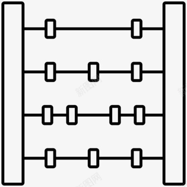 算盘计算教育图标图标