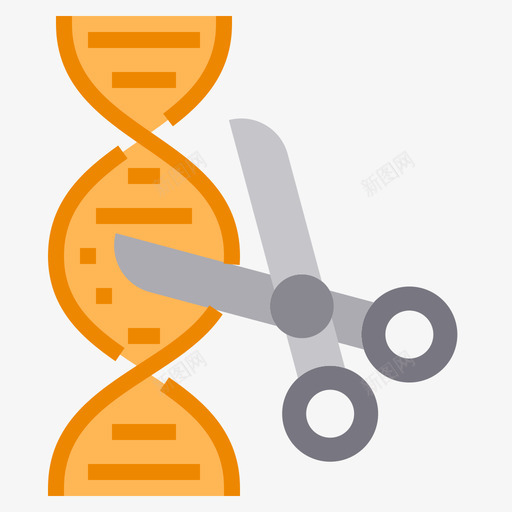Dna化学37扁平图标svg_新图网 https://ixintu.com Dna 化学 扁平