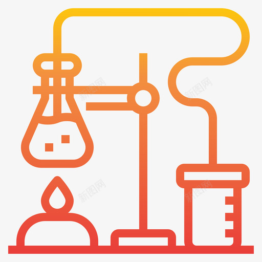 实验室化学40梯度图标svg_新图网 https://ixintu.com 化学 实验室 梯度