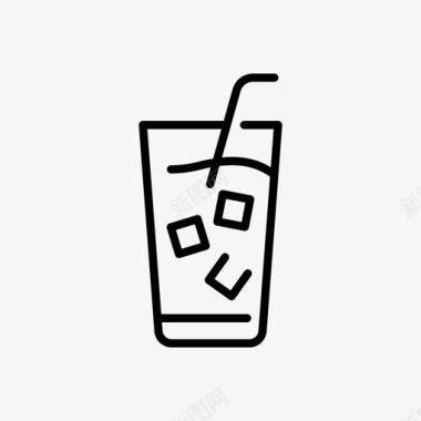 果汁饮料19线性图标图标