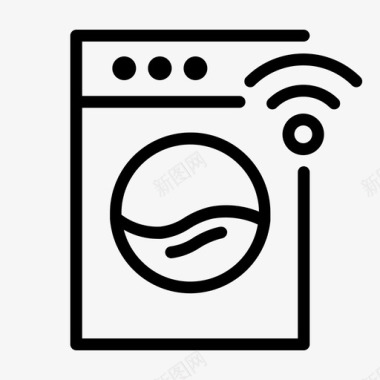 智能洗衣机物联网wifi图标图标