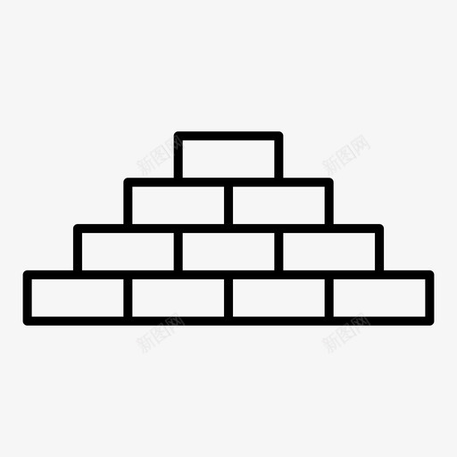 砖块建筑石头图标svg_新图网 https://ixintu.com 建筑 石头 砖块