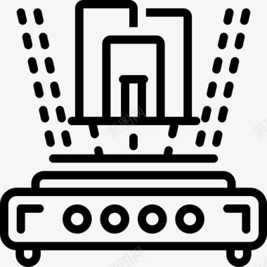 全息投影赛博空间小工具图标图标