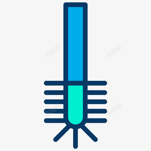 马桶刷浴室29线性颜色图标svg_新图网 https://ixintu.com 浴室 线性 颜色 马桶