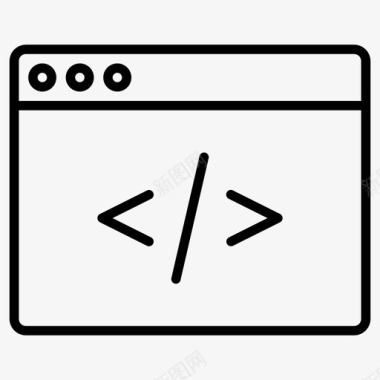 html代码开发语言图标图标