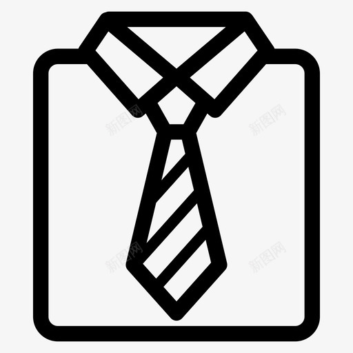 工作服公司服装衬衫图标svg_新图网 https://ixintu.com 公司 商业 工作服 服装 衬衫 金融 领带