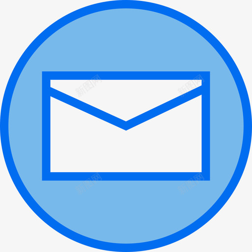 电子邮件界面按钮11蓝色图标svg_新图网 https://ixintu.com 按钮 电子邮件 界面 蓝色