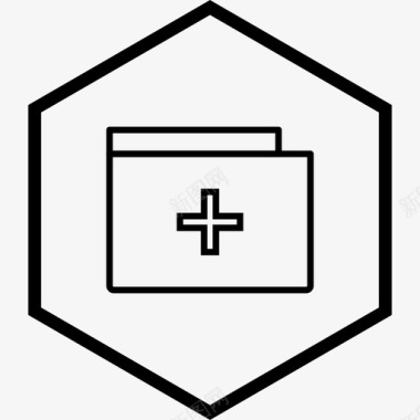 医疗文件夹液晶显示器医疗文件图标图标