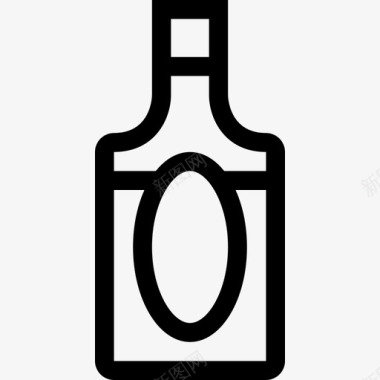 威士忌瓶酒饮料图标图标