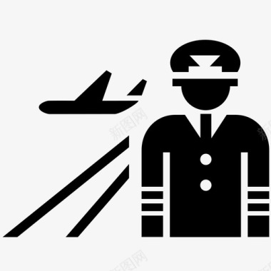 飞行员航空公司乘务员图标图标