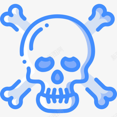 骷髅海盗生活4蓝色图标图标