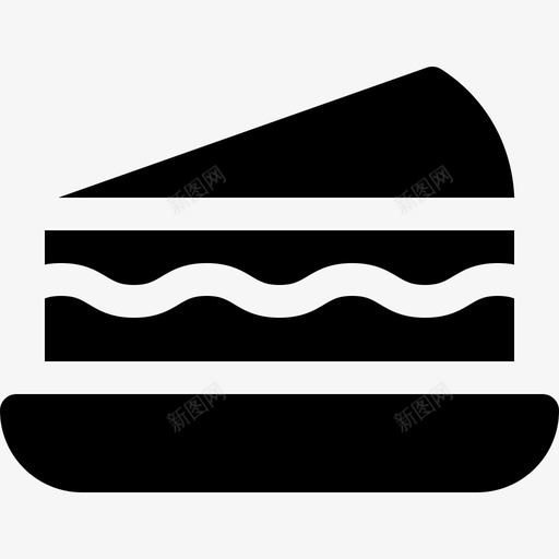 芝士蛋糕甜点和糖果3填充图标svg_新图网 https://ixintu.com 填充 甜点和糖果3 芝士蛋糕