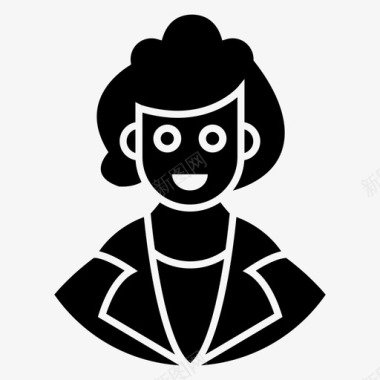 女经理头像管理员董事图标图标