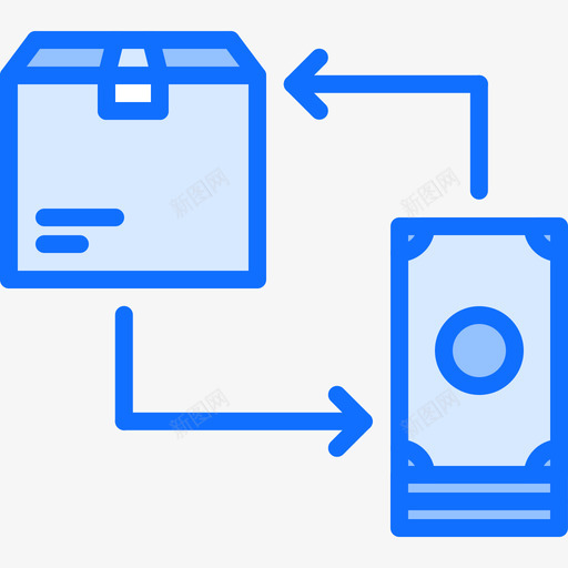 货到付款102交货蓝色图标svg_新图网 https://ixintu.com 交货 蓝色 货到付款