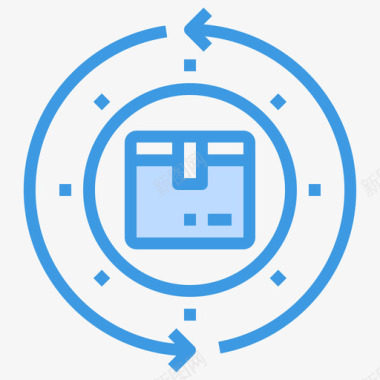 退货送货76蓝色图标图标